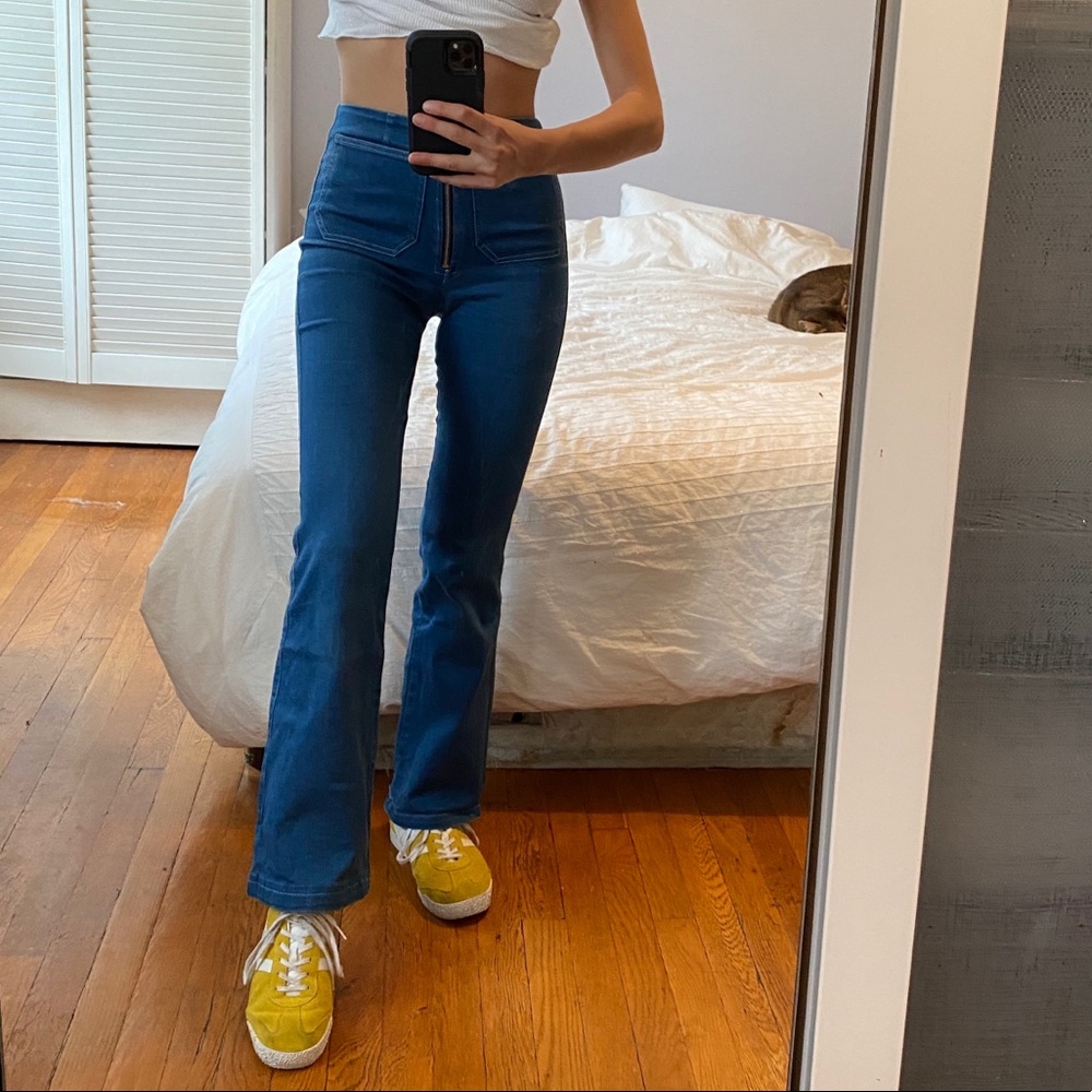 Reformation flare jeans